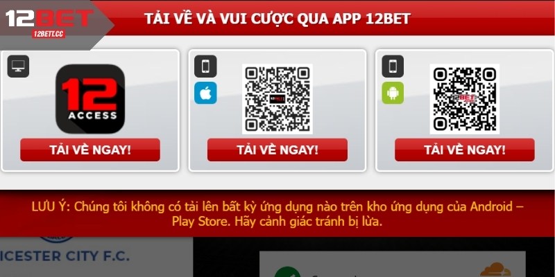 12Bet Trang Bị Sẵn Mã QR Để Tải Dễ Dàng Hơn